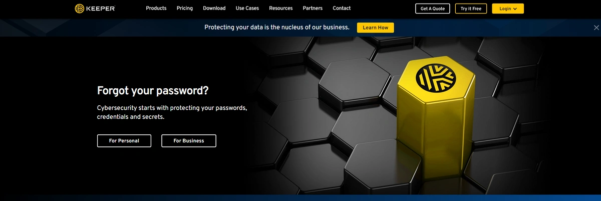 Keeper homepage